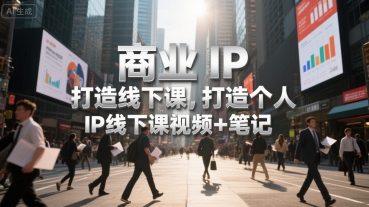 图片[1]-商业IP打造线下课，打造个人 IP线下课视频+笔记