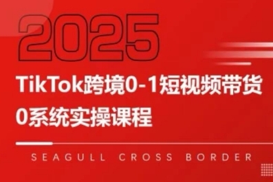 图片[1]-TikTok跨境0短视频带货，系统拆解TikTok跨境带货全链路，实现跨境可持续盈利
